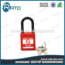 Light Waterproof Security Red Plastic Shackle Padlock